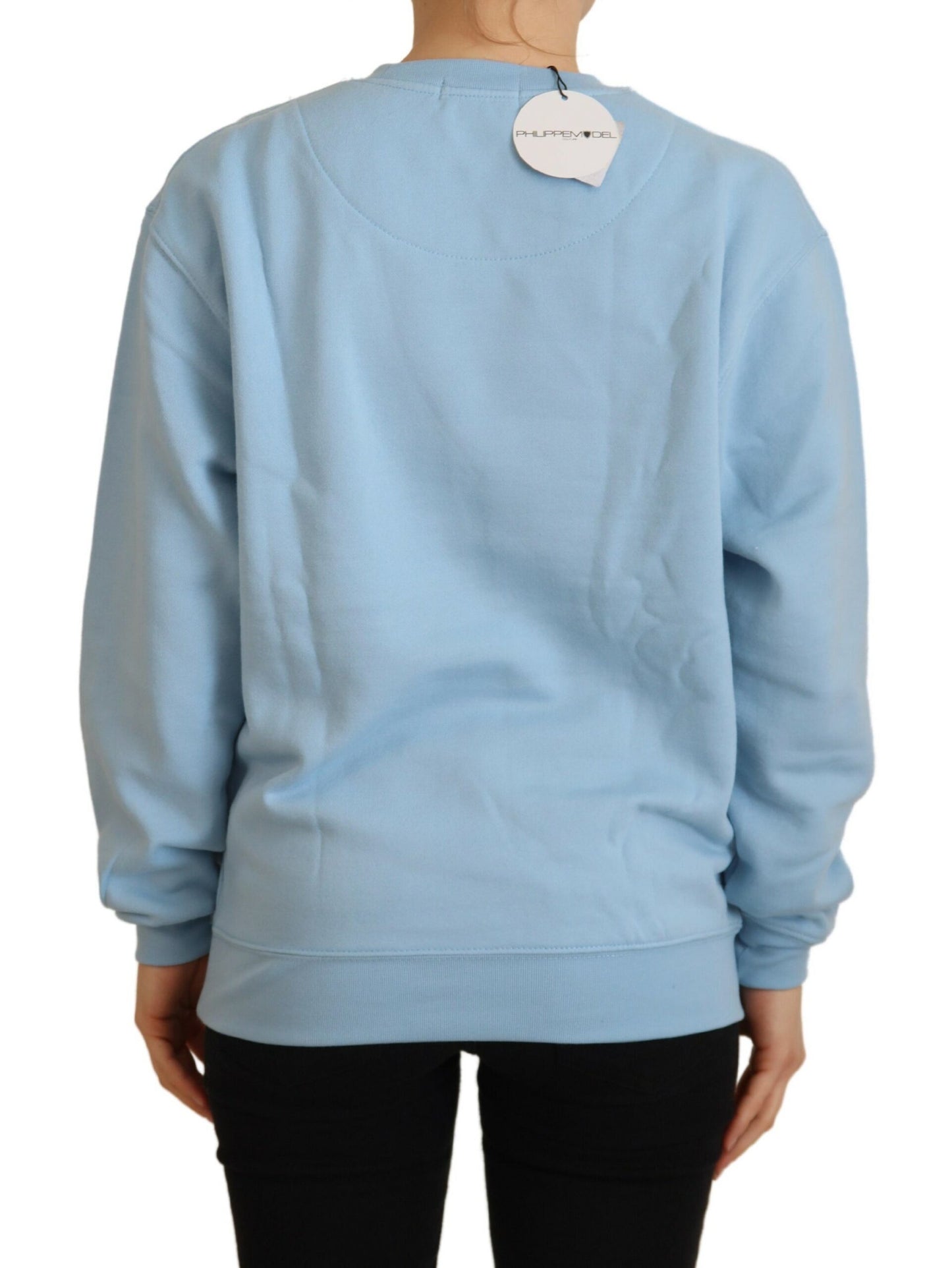 Philippe Model Elegant light blue long-sleeved sweater