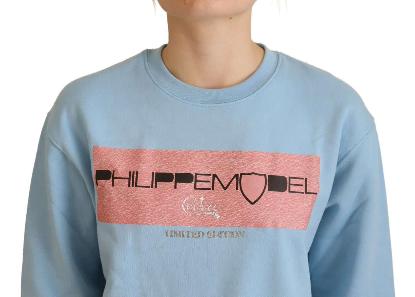 Philippe Model Elegant light blue long-sleeved sweater