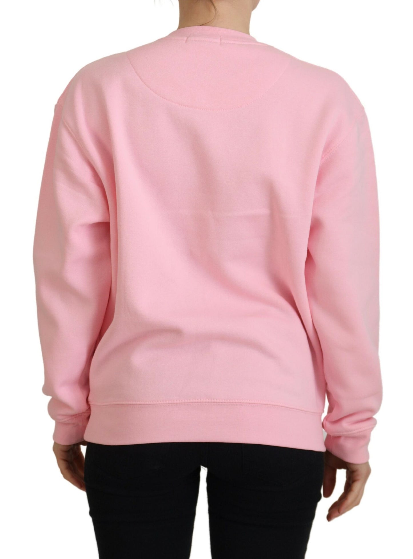 Philippe Model Elegant pink long-sleeved sweater