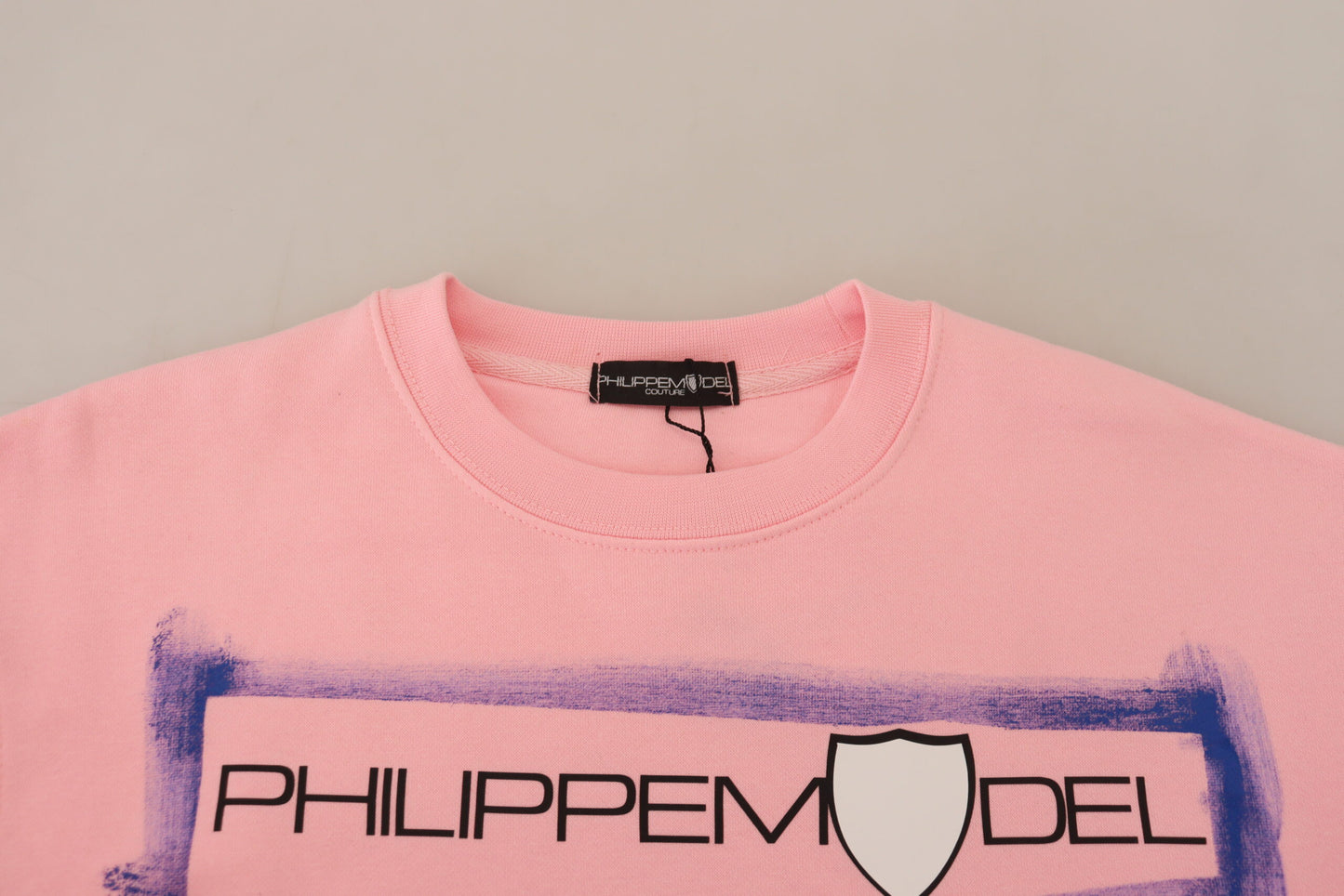 Philippe Model Elegant pink long-sleeved sweater