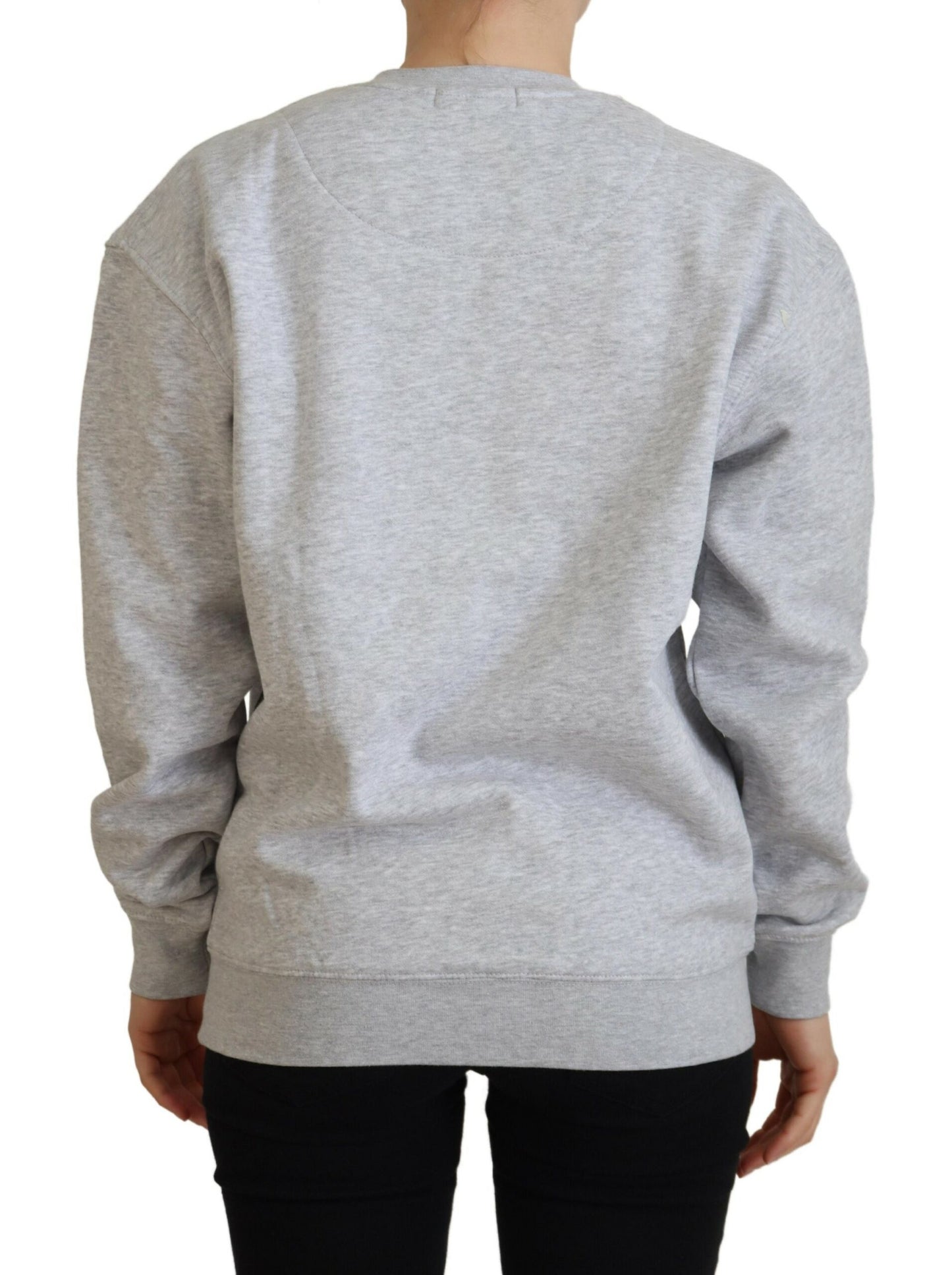 Philippe Model Elegant grey sweater in printed cotton