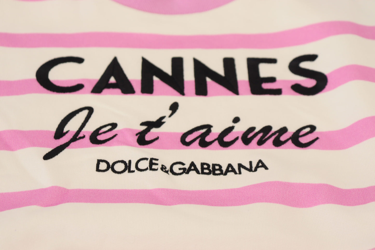 Dolce &amp; Gabbana Exclusive striped cotton round neck t-shirt