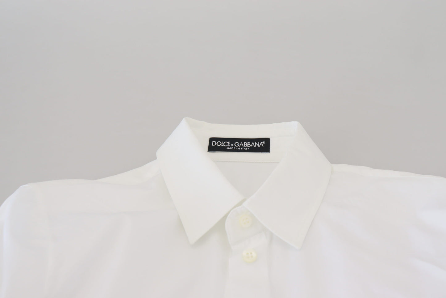 Dolce &amp; Gabbana Elegant white cotton button-down top