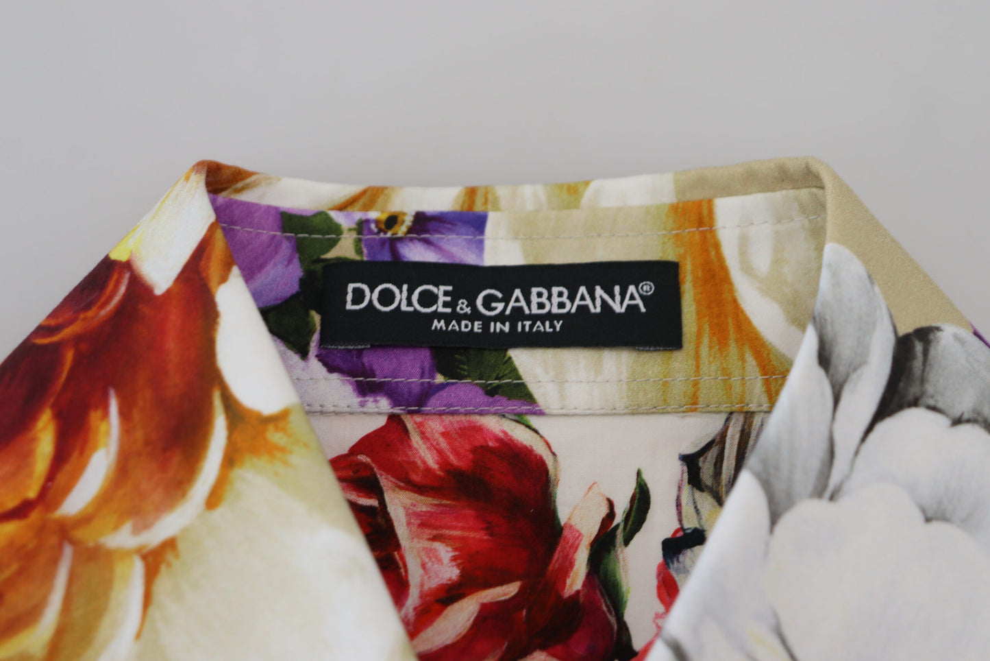 Dolce &amp; Gabbana Elegant long-sleeved top in floral cotton