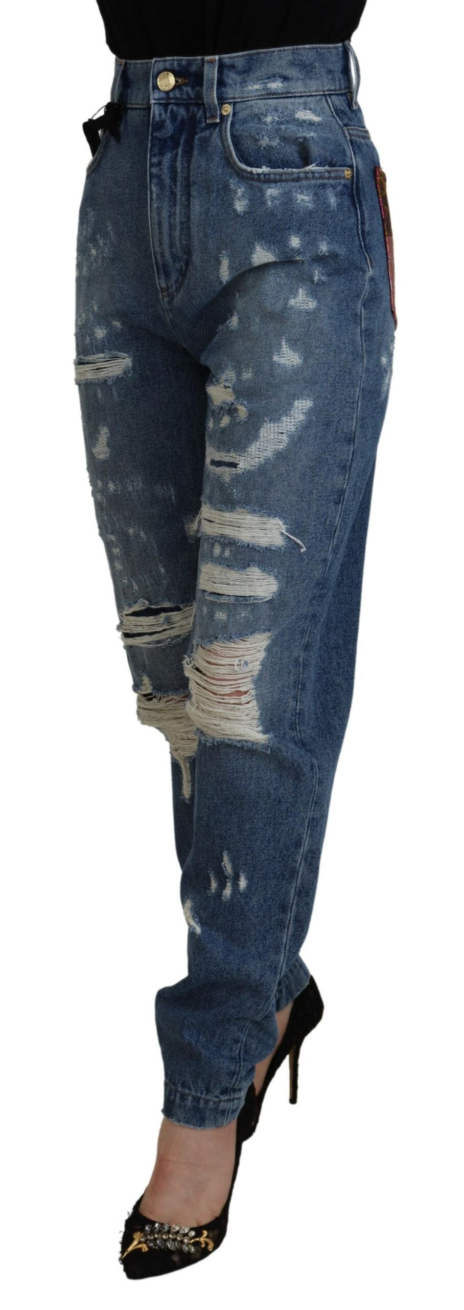 Dolce & Gabbana Elegante Skinny-Jeans mit hoher Taille