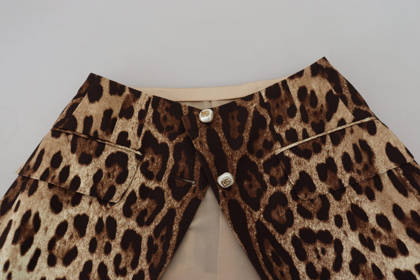 Dolce & Gabbana Leopard-Minirock mit hoher Taille