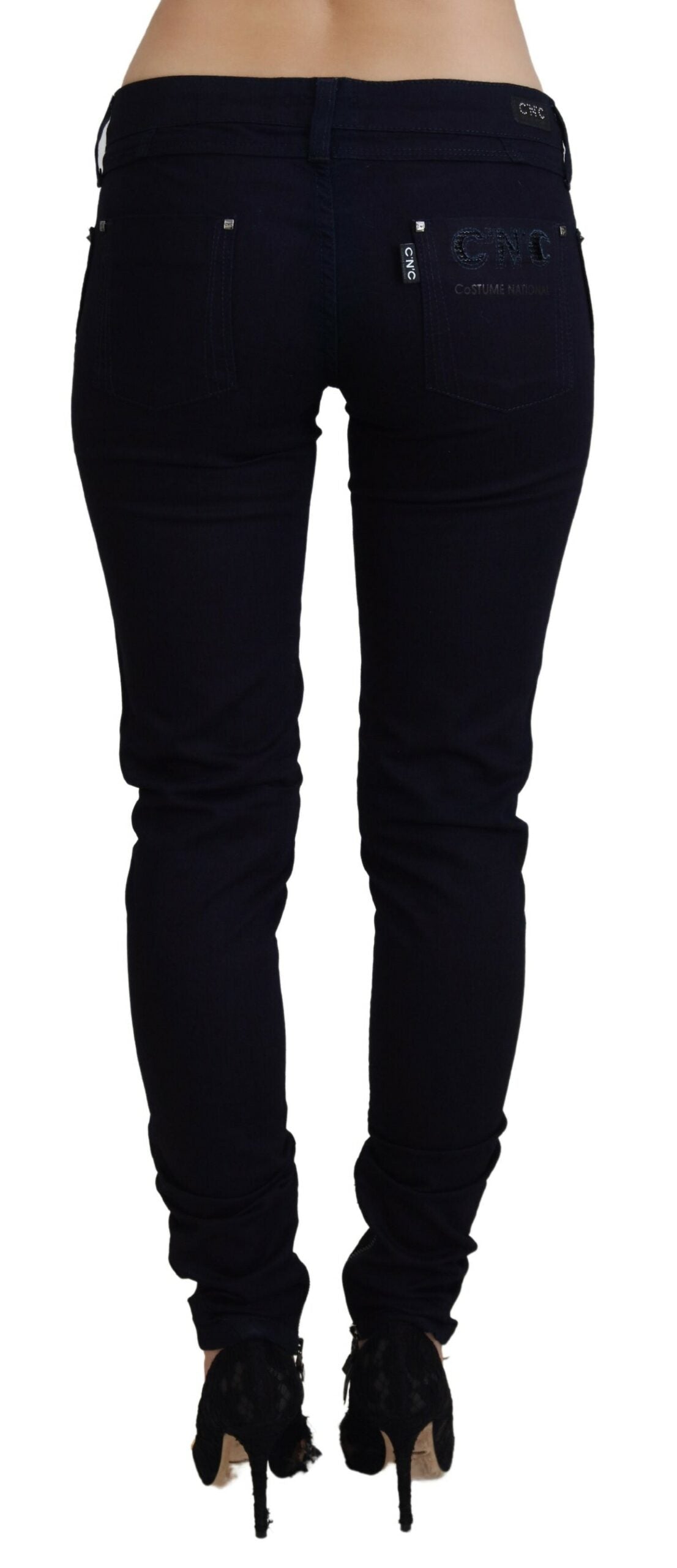 Puku National Chic Black Low Waist Denim Skinny Farkut