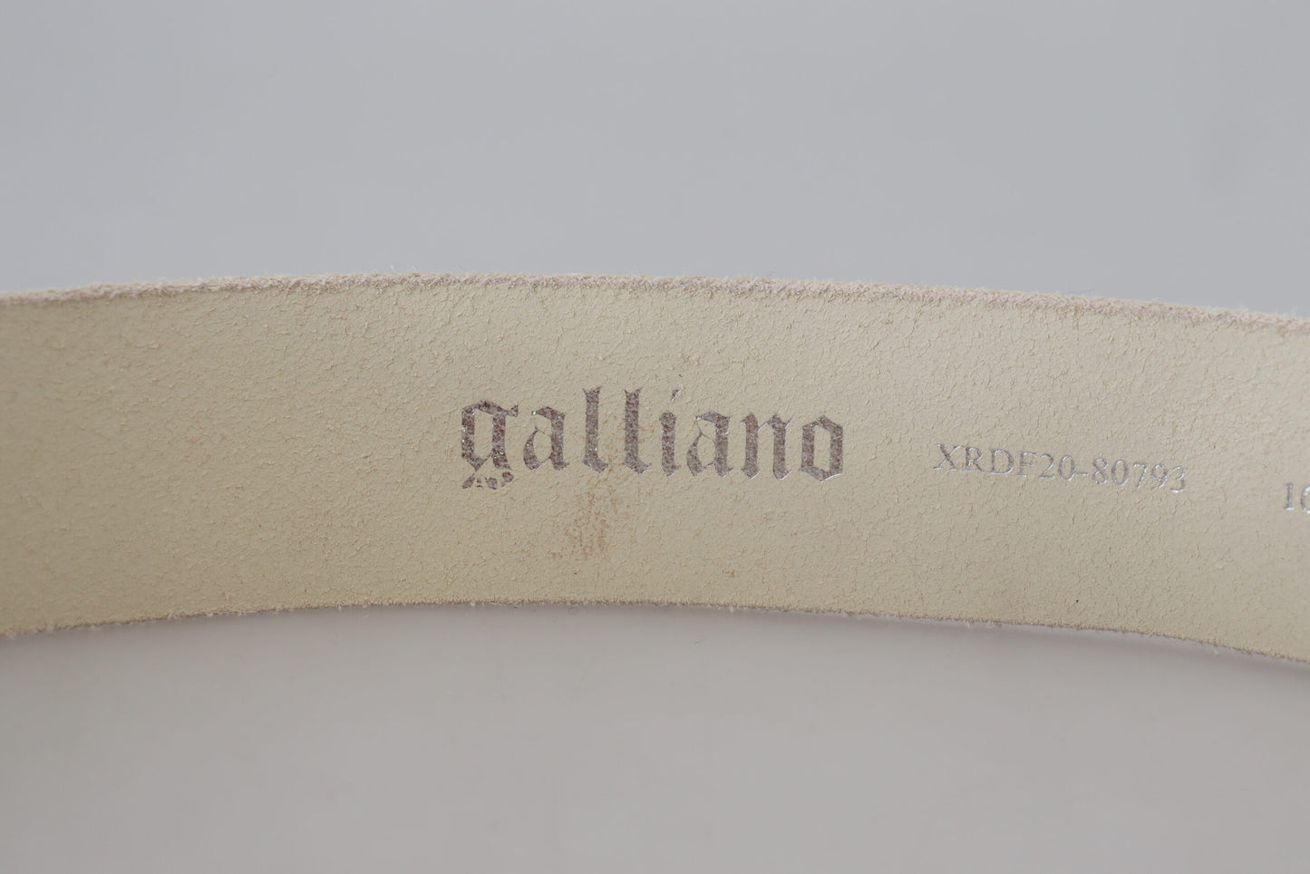 John Galliano Elegant Pink Leather Fashion Belt