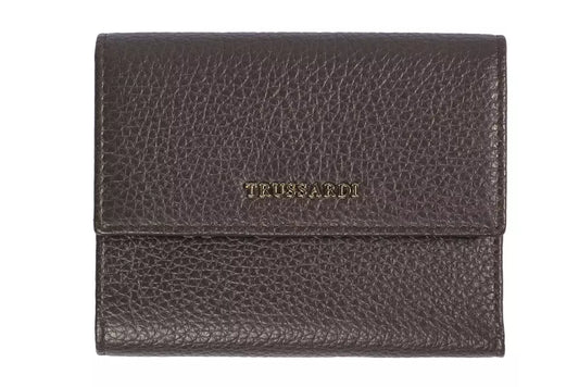 Trussardi Brown Leather Wallet for Women