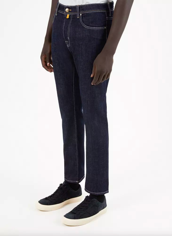 Jacob Cohen Elegant cotton jeans with bandana detail