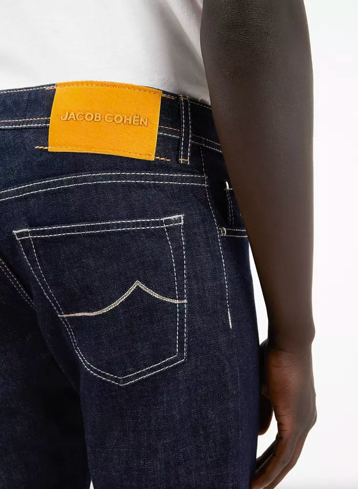 Jacob Cohen Elegant cotton jeans with bandana detail