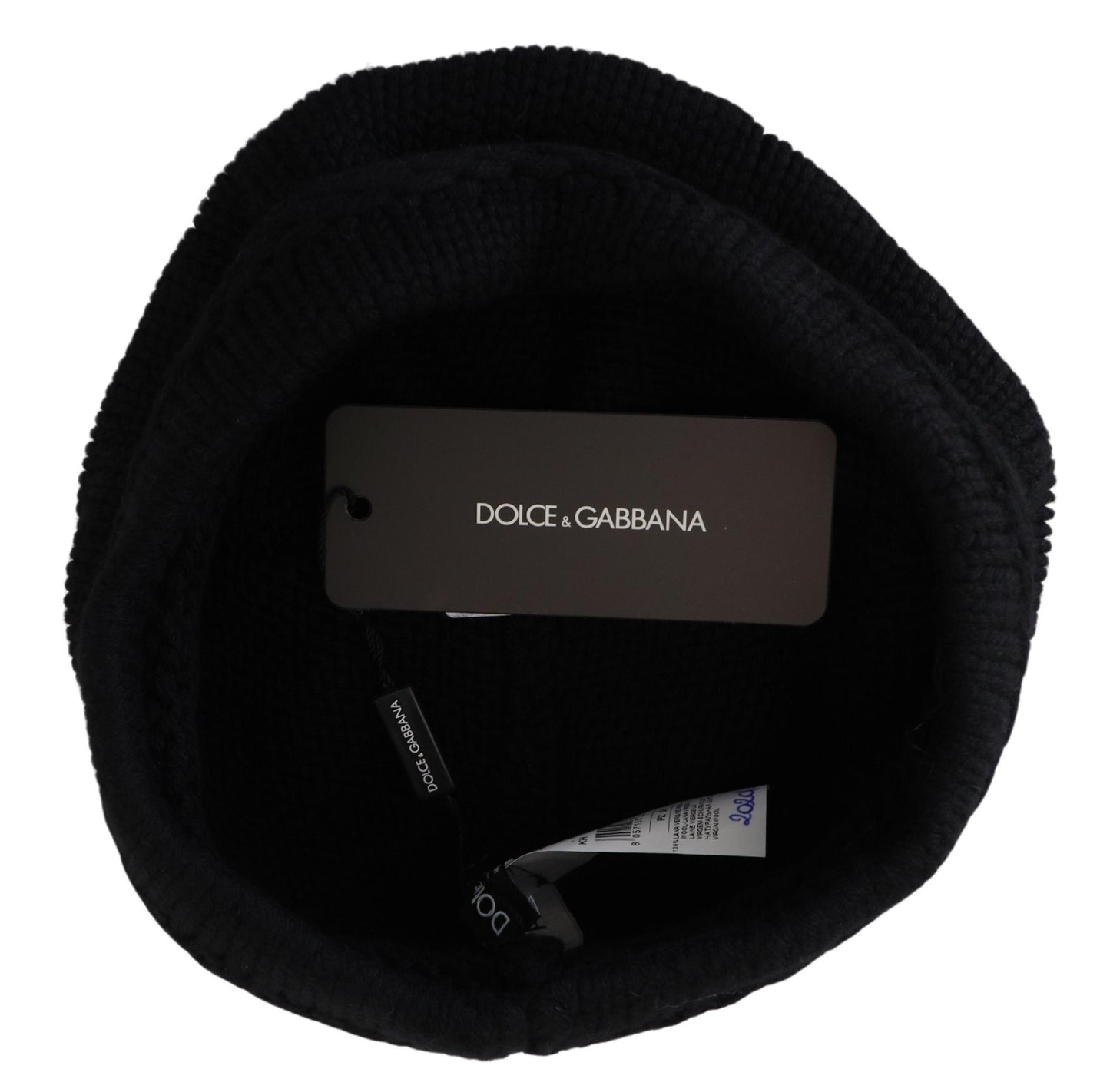 Dolce &amp; Gabbana Elegant black wool hat