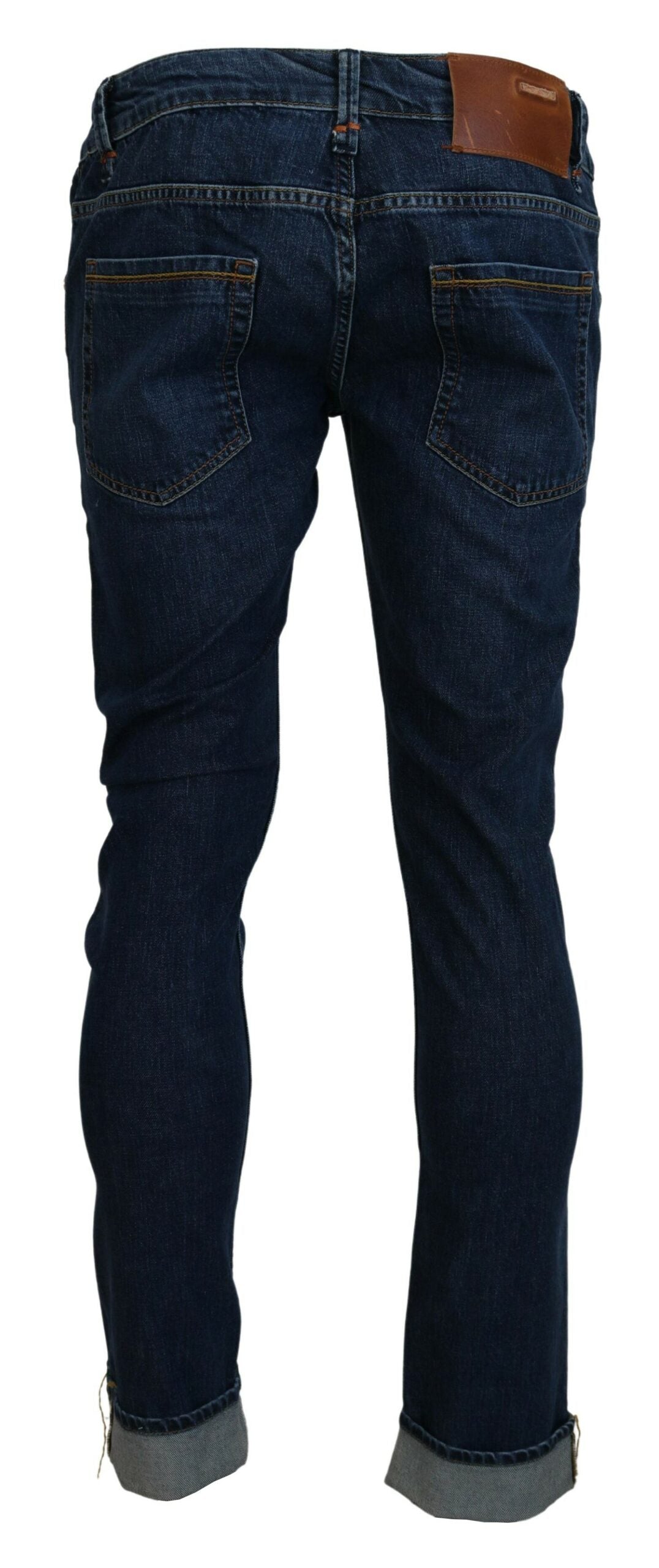 Eight Exquisite Tapered Italian Denim in Blue