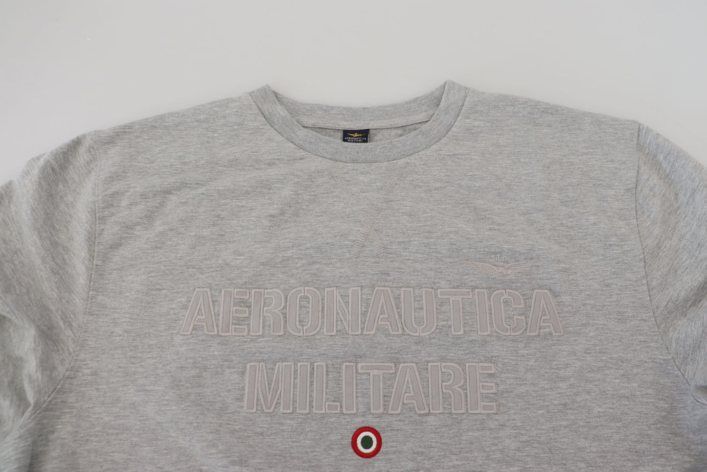 Aeronautica Militare Eleganter grauer Pullover