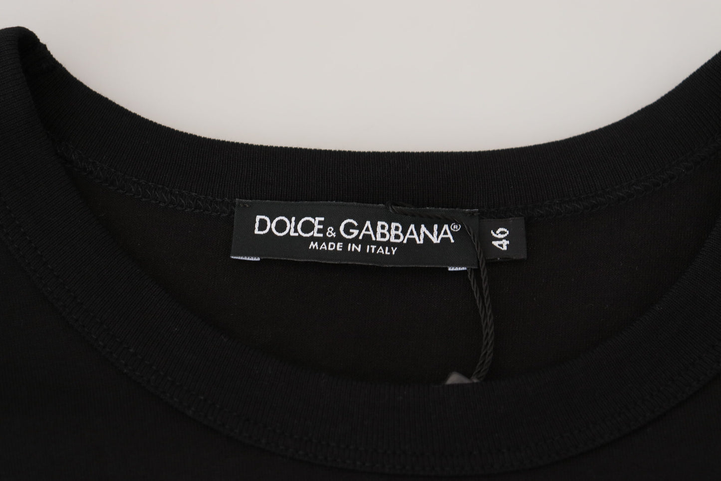 Dolce &amp; Gabbana Chic black cotton T-shirt for the modern man