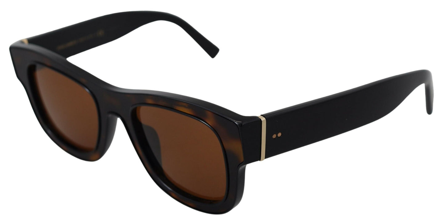 Dolce & Gabbana Schicke braune Acetat-Sonnenbrille