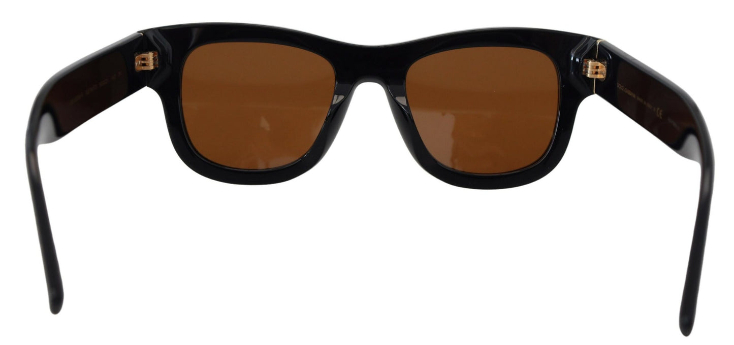 Dolce & Gabbana Schicke braune Acetat-Sonnenbrille