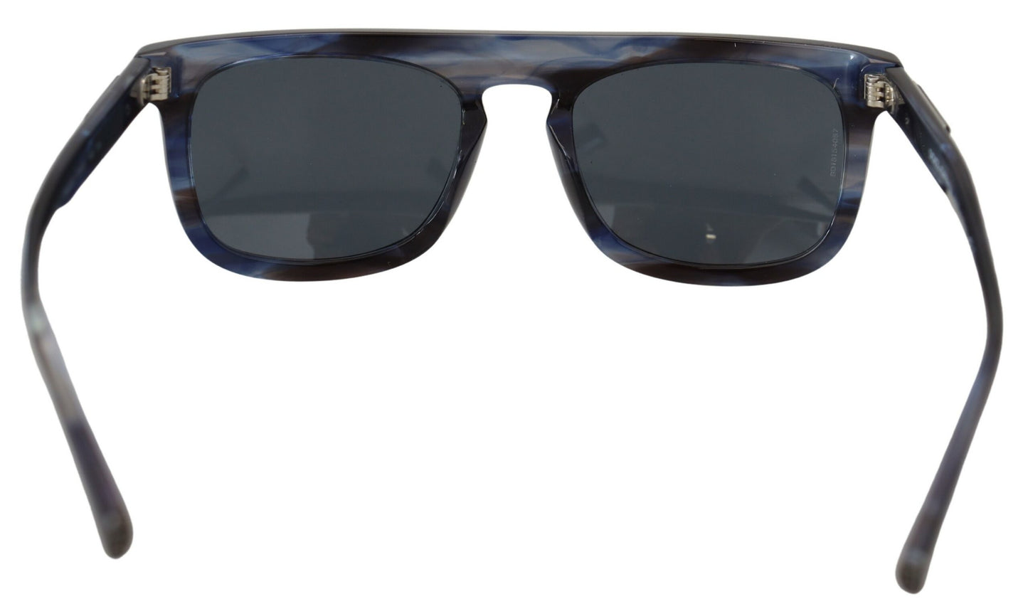 Dolce &amp; Gabbana Elegant Blue Acetate Sunglasses for Women