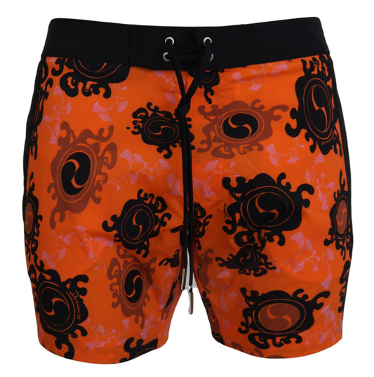 Dsquared² Chic oranssi uimashortsit bokserit miehille