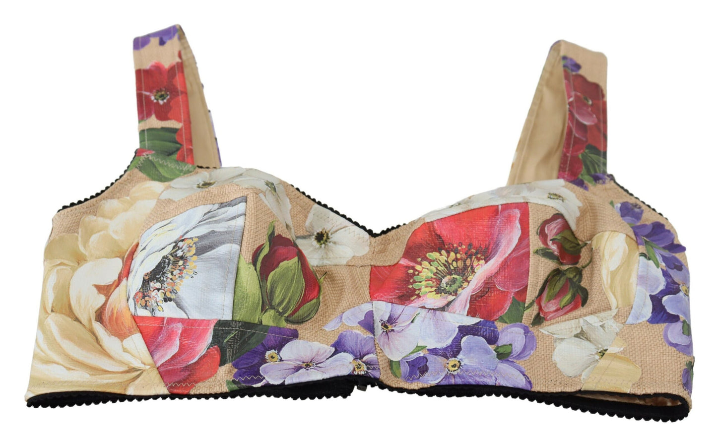 Dolce &amp; Gabbana kukkakuvioinen bustier crop toppi