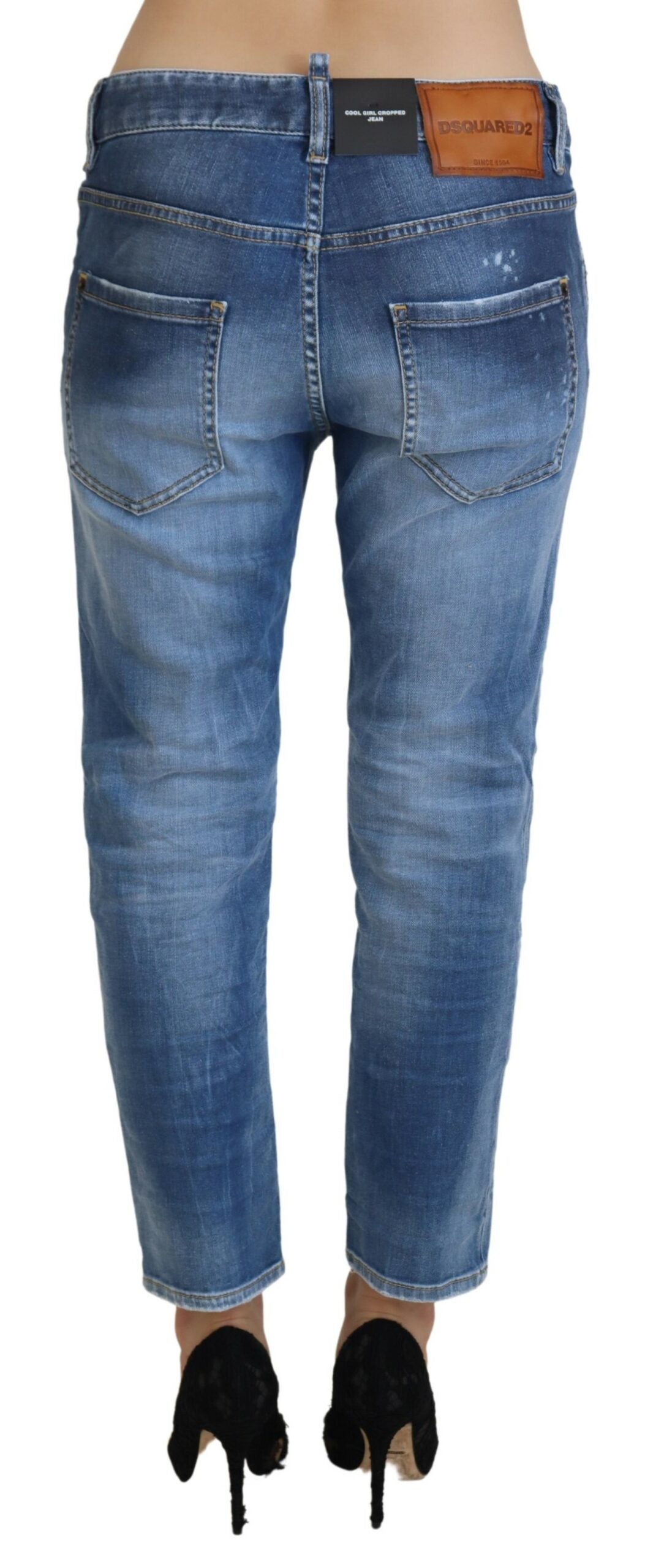 Dsquared² Chic blue cropped denim - upgrade your casual look