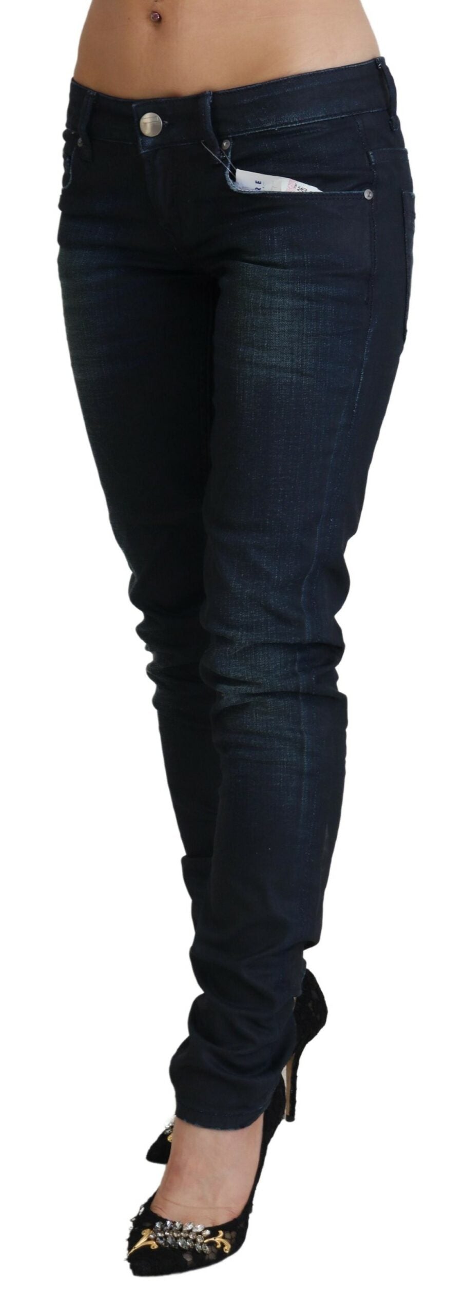 Eight slim fit cotton denim jeans