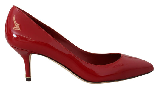 Dolce & Gabbana Exquisite Rote Lackleder Pumps