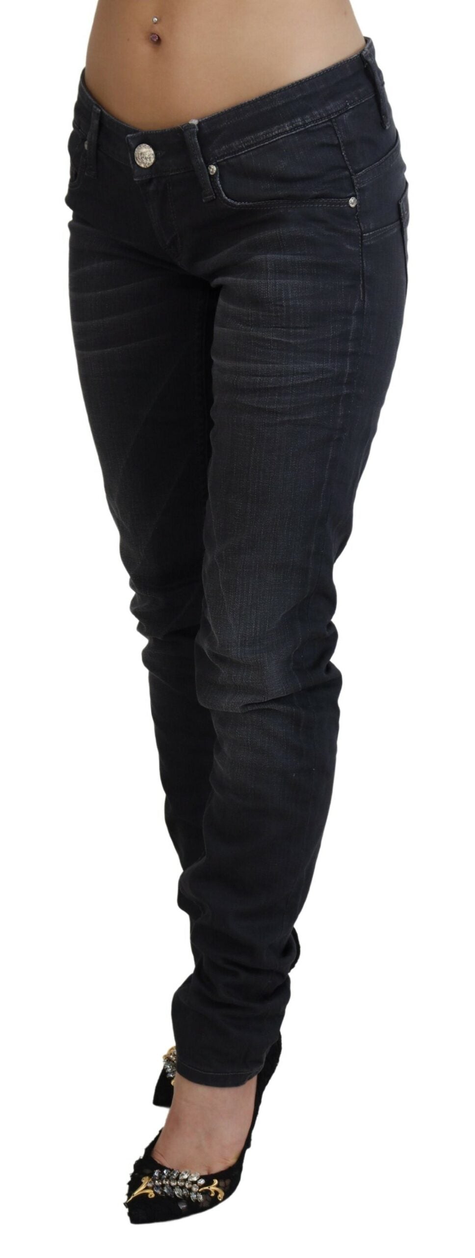 Kahdeksan Smooth Black Pesty Slim Fit Denim