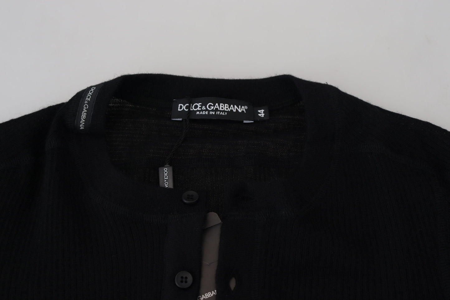 Dolce & Gabbana Eleganter schwarzer Kaschmirpullover