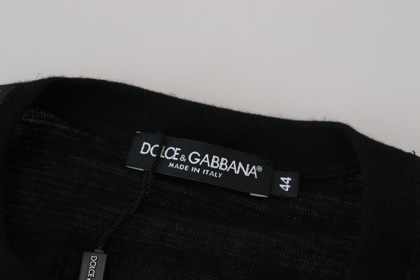 Dolce & Gabbana Eleganter schwarzer Kaschmirpullover