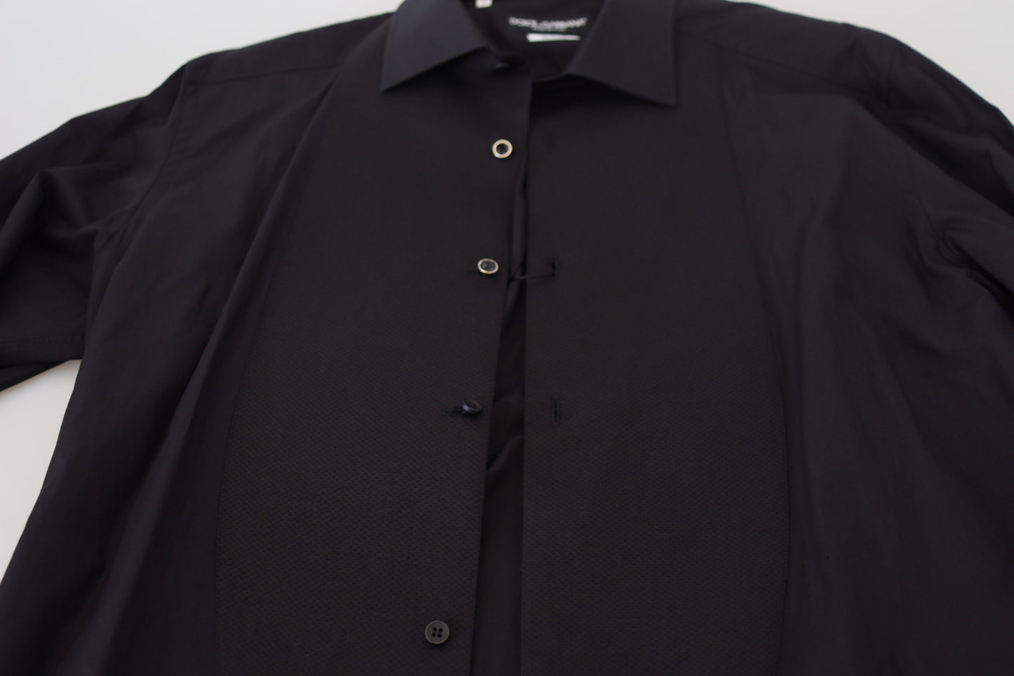 Dolce &amp; Gabbana Elegant Black Formal Long Sleeve Shirt