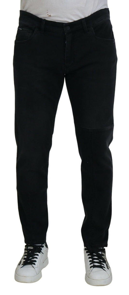 Dolce &amp; Gabbana Chic Black Skinny Denim Farkut