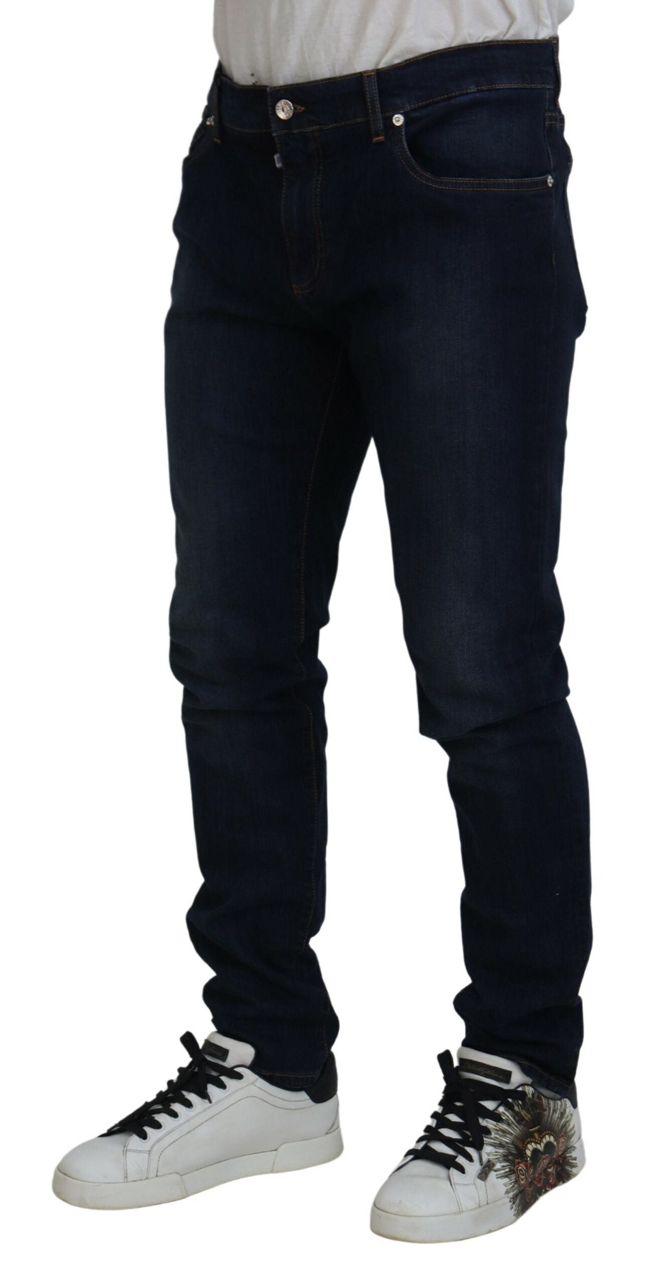 Dolce &amp; Gabbana Slim Skinny Jeans in Dark Blue