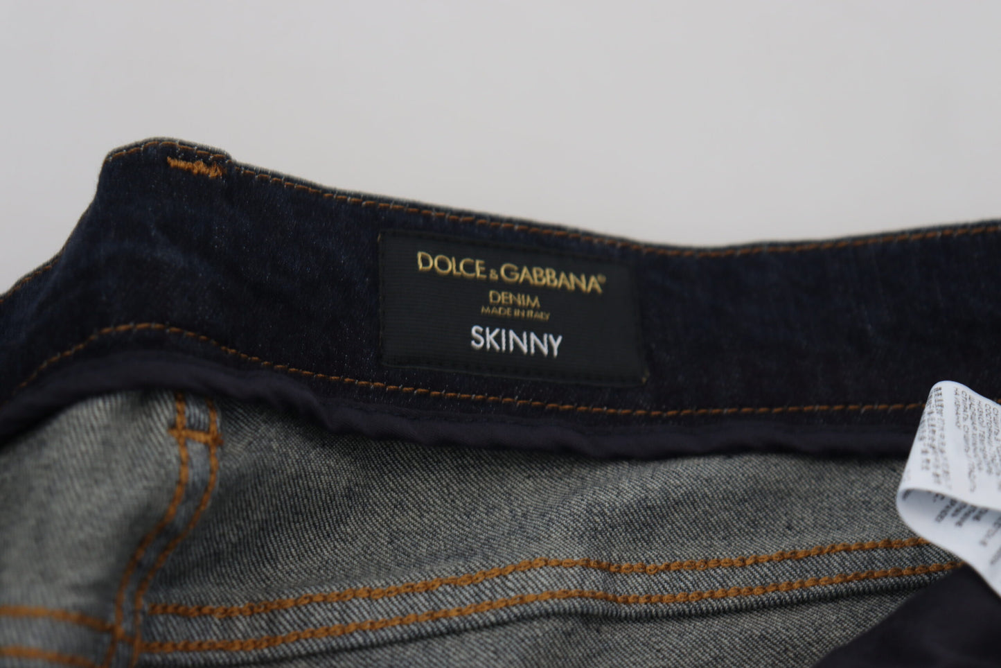 Dolce &amp; Gabbana Slim Skinny Jeans in Dark Blue