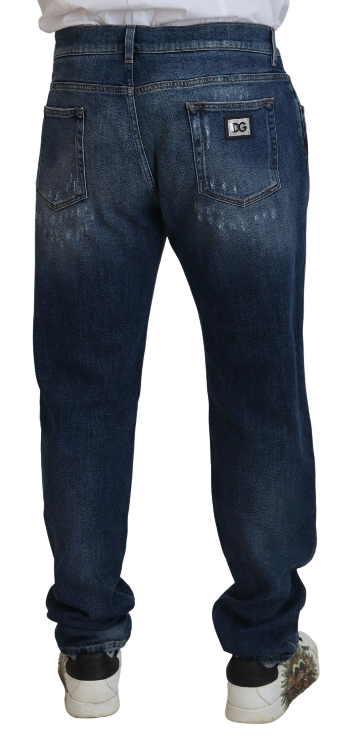 Dolce & Gabbana Elegante blaue Skinny-Jeans