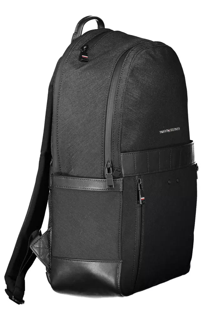 Tommy Hilfiger Schwarzer Nylon-Rucksack für Männer