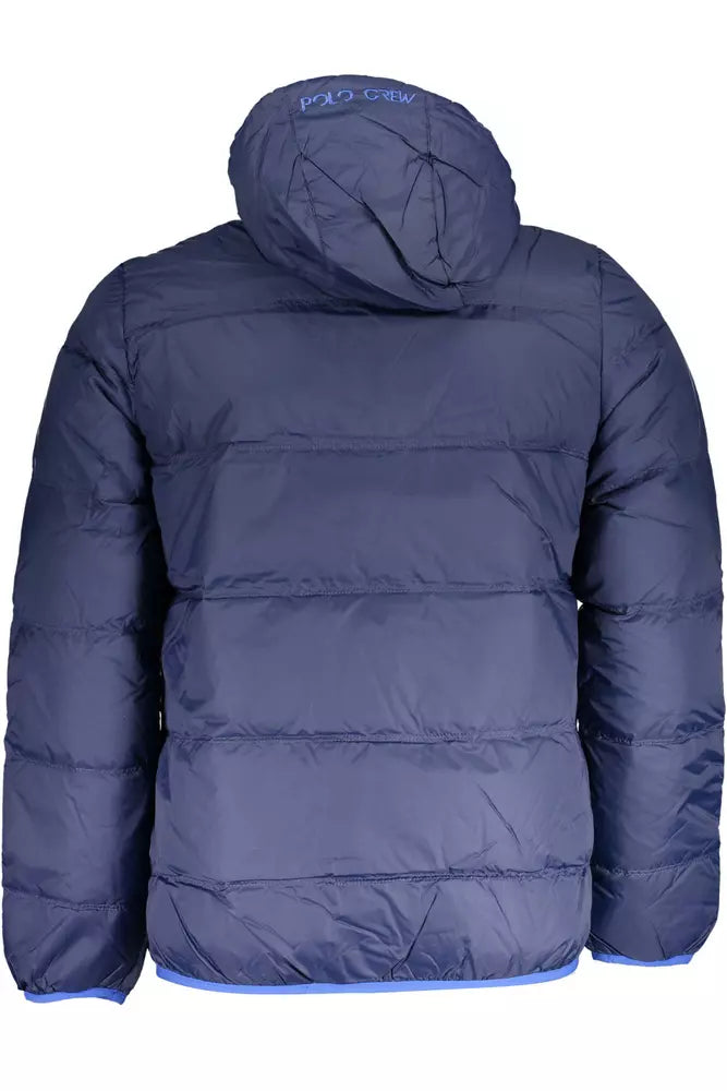 La Martina Blaue Polyamid Herren Jacke