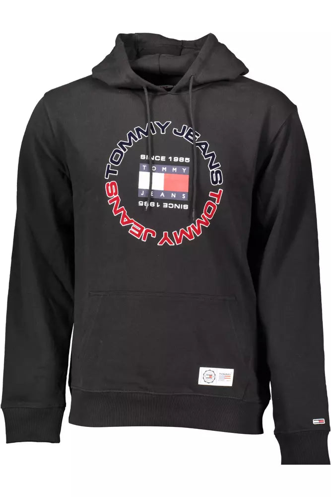 Tommy Hilfiger Schwarzer Baumwollpullover für Männer