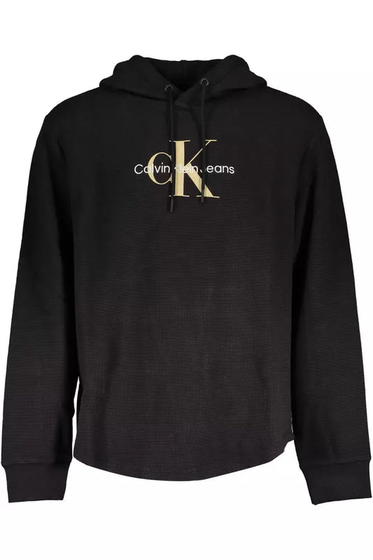 Calvin Klein Schwarzer Baumwollpullover für Männer