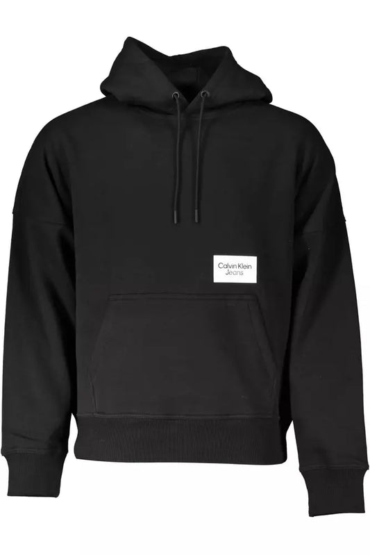 Calvin Klein Schwarzer Baumwollpullover für Männer