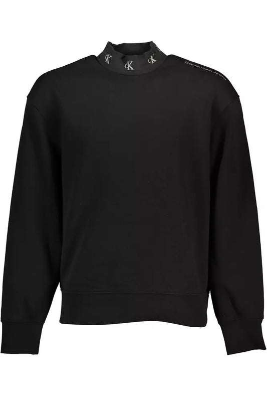 Calvin Klein Schwarzer Baumwollpullover für Männer