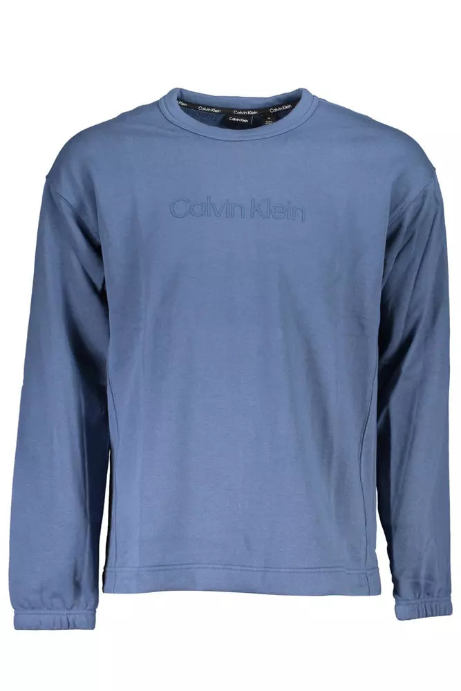 Calvin Klein Blauer Baumwollpullover für Männer