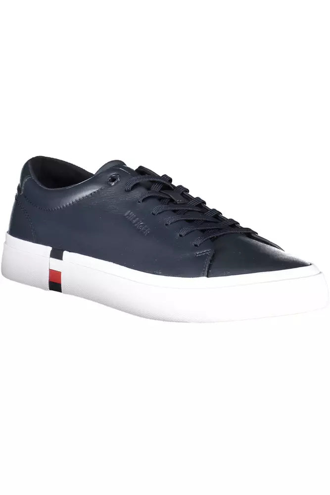 Tommy Hilfiger Blaue Leder Herren Sneaker