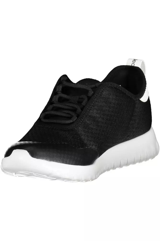 Calvin Klein Schwarzer Polyester Herren Sneaker