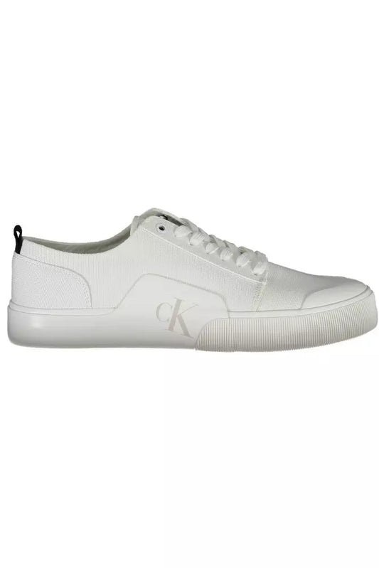 Calvin Klein Weiß Baumwolle Männer Sneaker