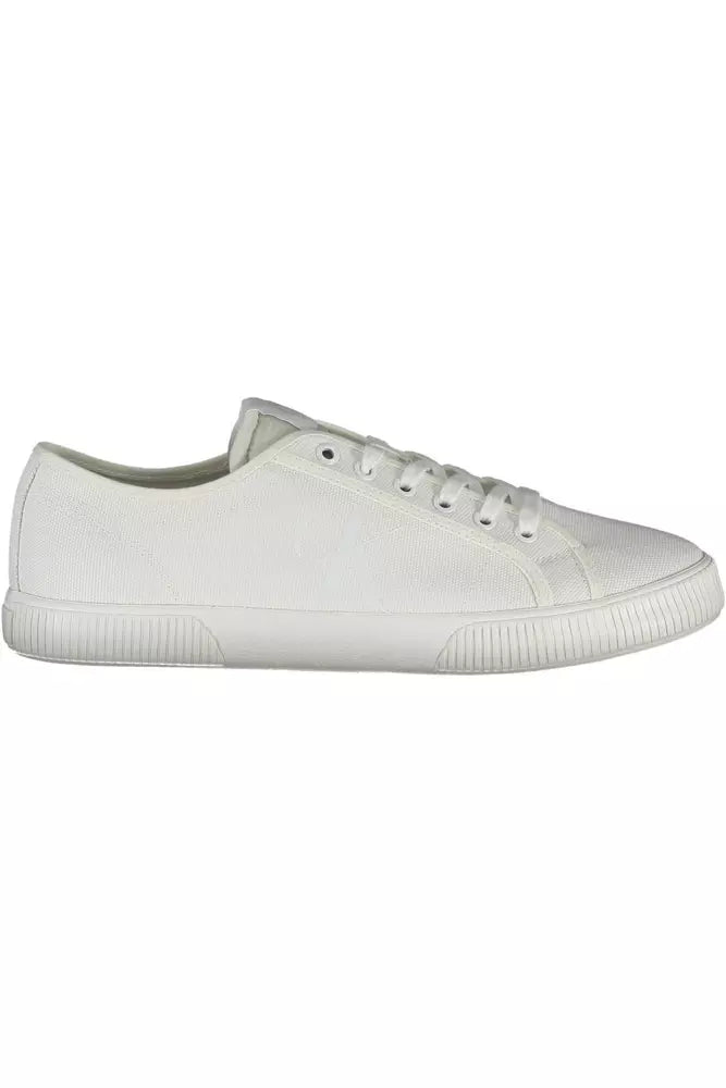 Calvin Klein Weiß Baumwolle Männer Sneaker