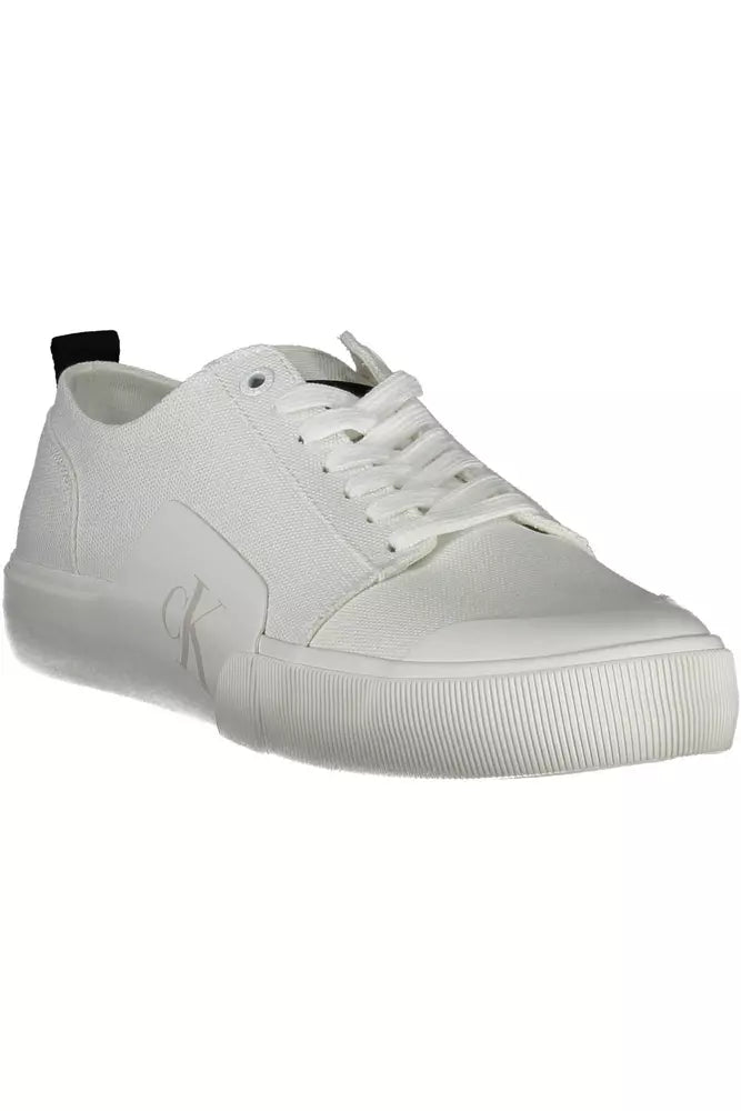 Calvin Klein Weiß Baumwolle Männer Sneaker