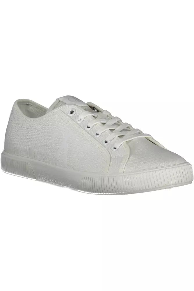 Calvin Klein Weiß Baumwolle Männer Sneaker