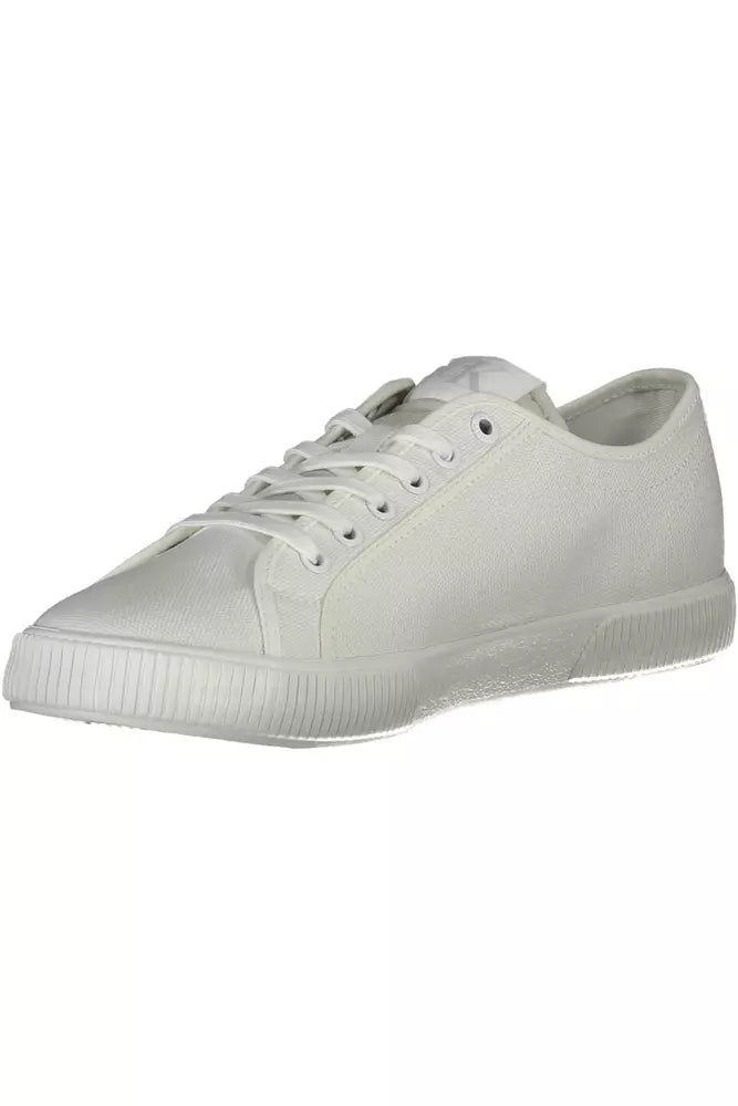 Calvin Klein Weiß Baumwolle Männer Sneaker