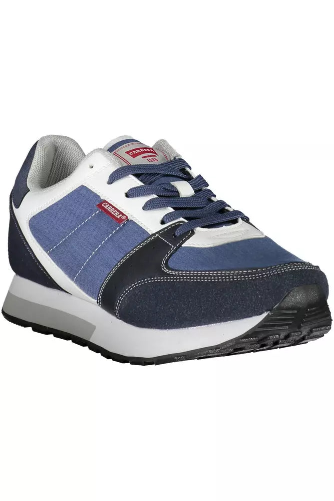 Carrera Blaue Eco Leder Herren Sneaker